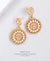 EDEN + ELIE double circle statement drop earrings - bridal white