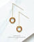 EDEN + ELIE Celestia Circle Threader Earrings - Russo