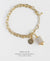 EDEN + ELIE Everyday gold charm bracelet - mist gold striped