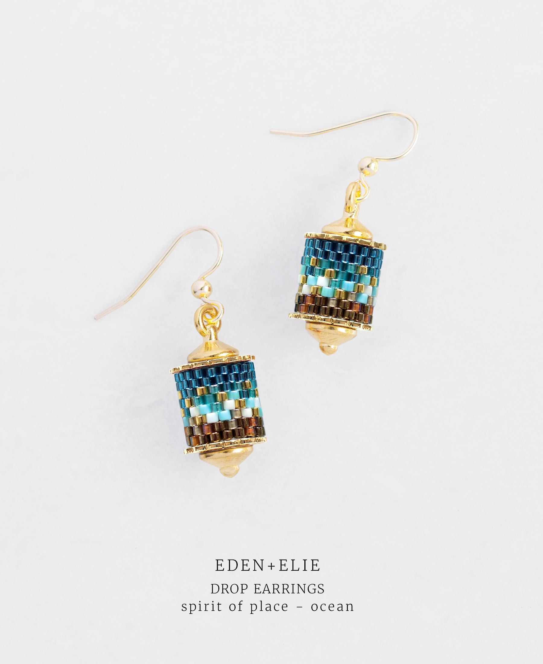 Everyday Drop Earrings - Spirit of Place Ocean