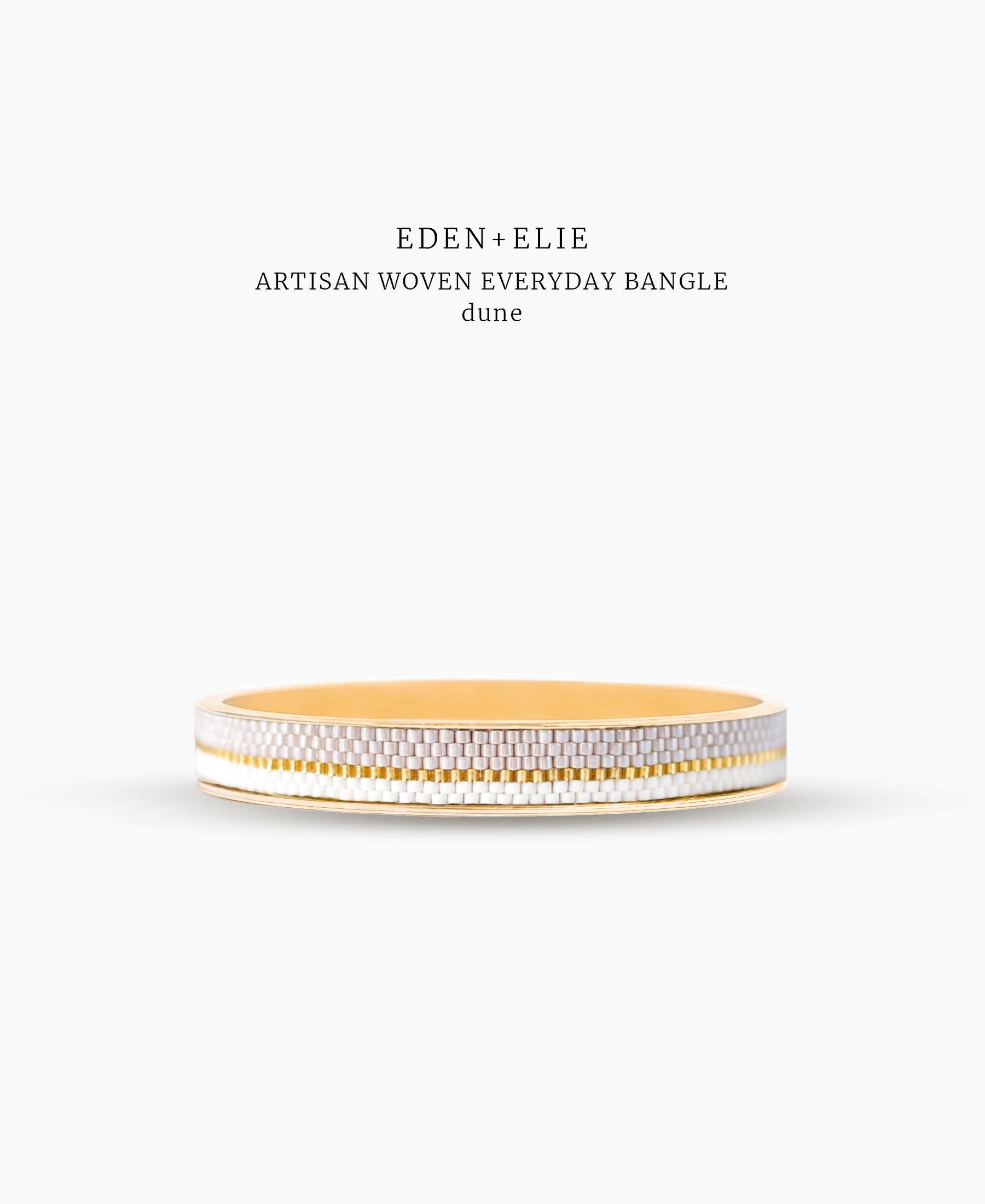 EDEN + ELIE Everyday gold narrow bangle - dune