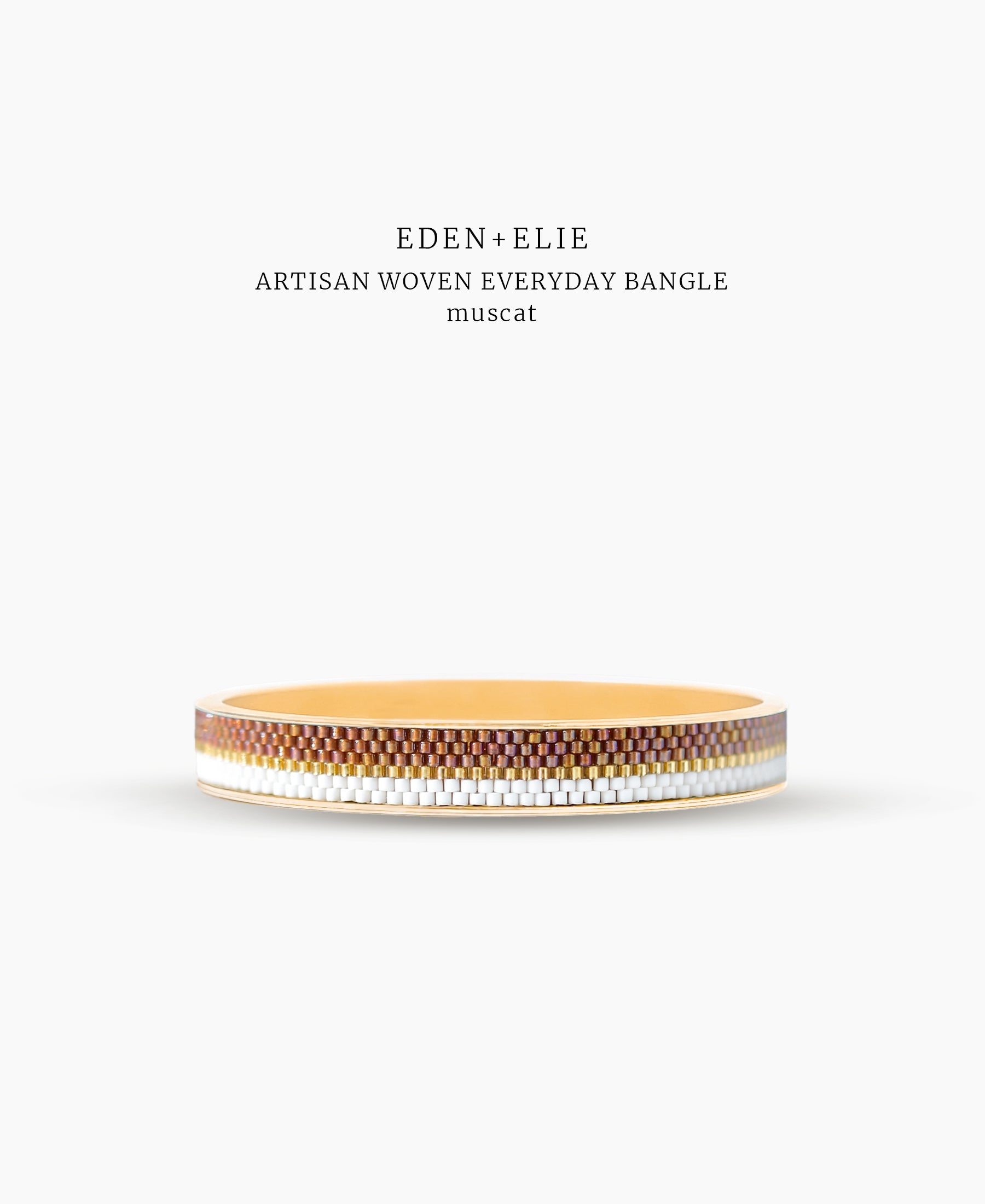 EDEN + ELIE Everyday gold narrow bangle - muscat