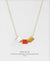 EDEN + ELIE Everyday adjustable length necklace - coral red