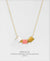 EDEN + ELIE Everyday adjustable length necklace - peony pink