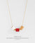 EDEN + ELIE Everyday adjustable length necklace - true red