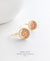 EDEN + ELIE Infinity drop earrings - shell