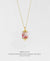 EDEN + ELIE Modern Peranakan drop pendant necklace - cherry blossom