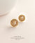 EDEN + ELIE gold plated jewelry Vintage Sparkle stud earrings - light topaz