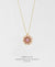 EDEN + ELIE Striped Medallion necklace - Blossom