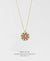 EDEN + ELIE Striped Medallion necklace - Emerald Rose