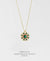 EDEN + ELIE Striped Medallion necklace - Emerald