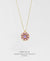 EDEN + ELIE Striped Medallion necklace - Heather