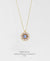 EDEN + ELIE Striped Medallion necklace - Mist