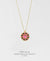 EDEN + ELIE Striped Medallion necklace - Orchid