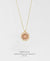 EDEN + ELIE Striped Medallion necklace - Oyster