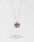 EDEN + ELIE Striped Medallion necklace - Serenity