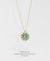 EDEN + ELIE Striped Medallion necklace - Turquoise